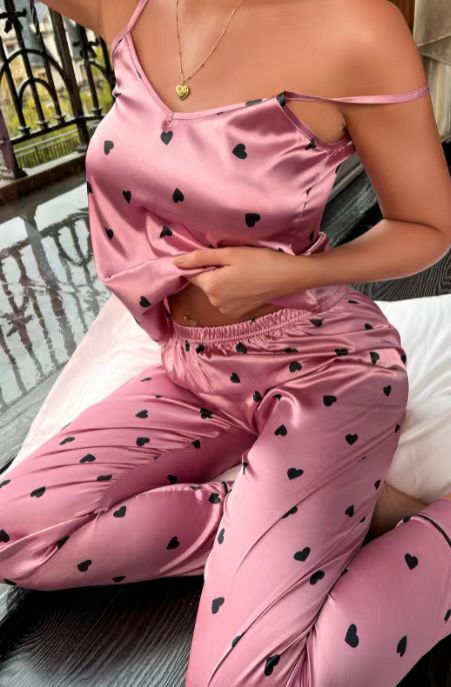 Silk Camisole Trousers Home Wear Two-piece Set