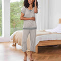 Color Contrast Patchwork Home Pajamas