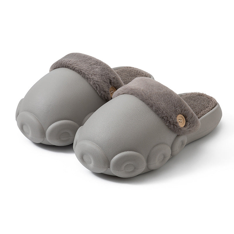 Fluffy Bear Detachable Washable House Slippers