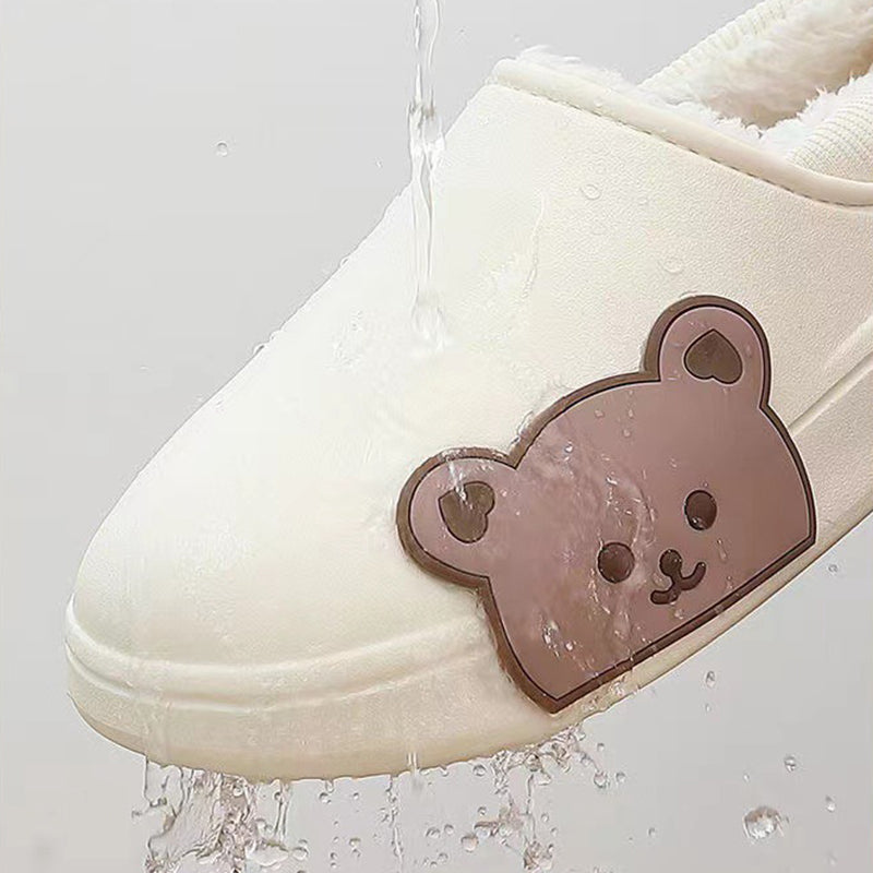 Fluffy Bear House Shoes For Women