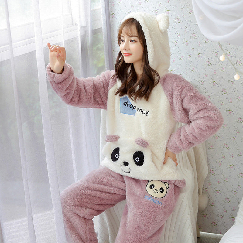 Thickened Hooded Warm Suit