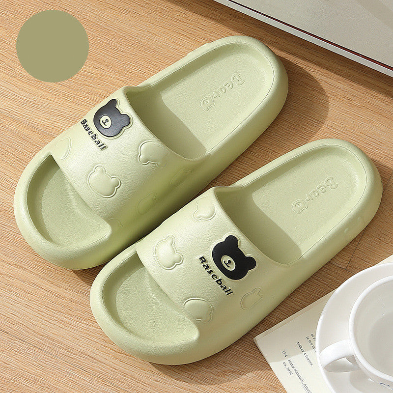 Thick-soled Non-slip Cute Cartoon Bear Shoes