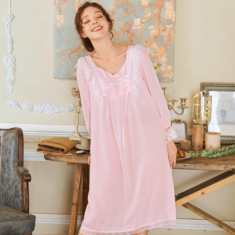 Elegant Ladies Long Nightdress