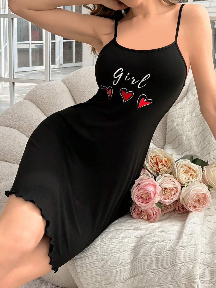 Graphic Print Slip Housedress