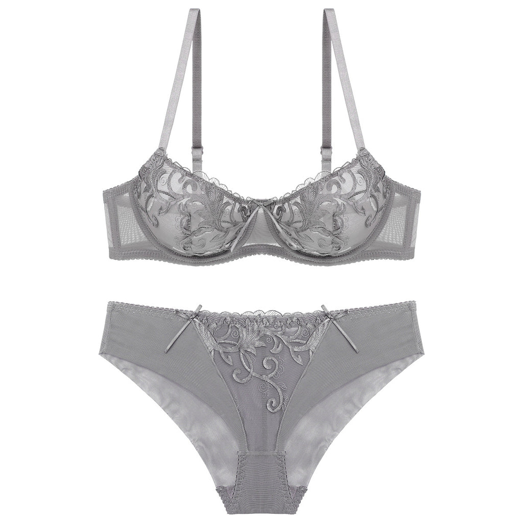 Women's Embroidered Bra and Panties