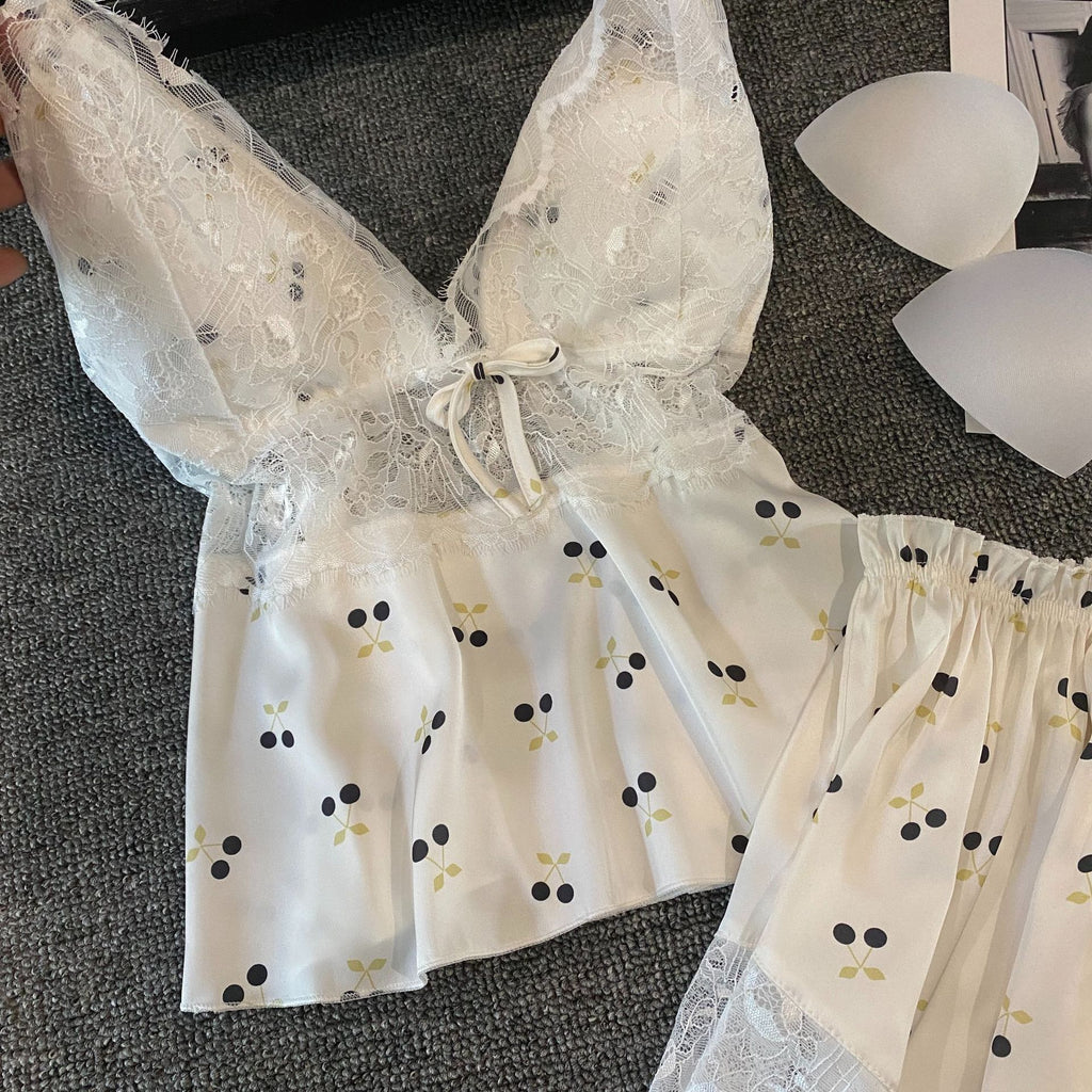 Girl Pure Desire Strap Shorts Home Clothes Set