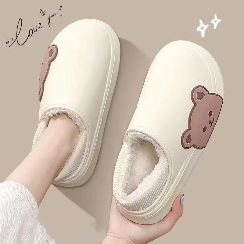 Fluffy Bear House Shoes For Women