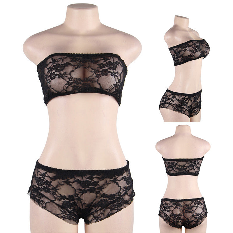 Multicolor Lace See-Through Panties Set