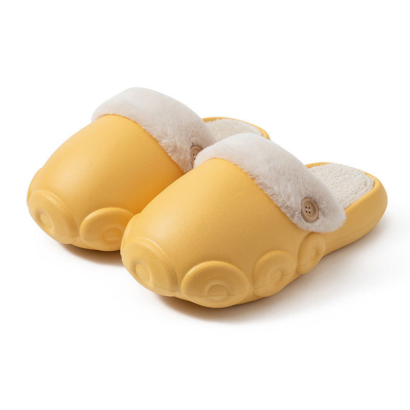 Fluffy Bear Detachable Washable House Slippers