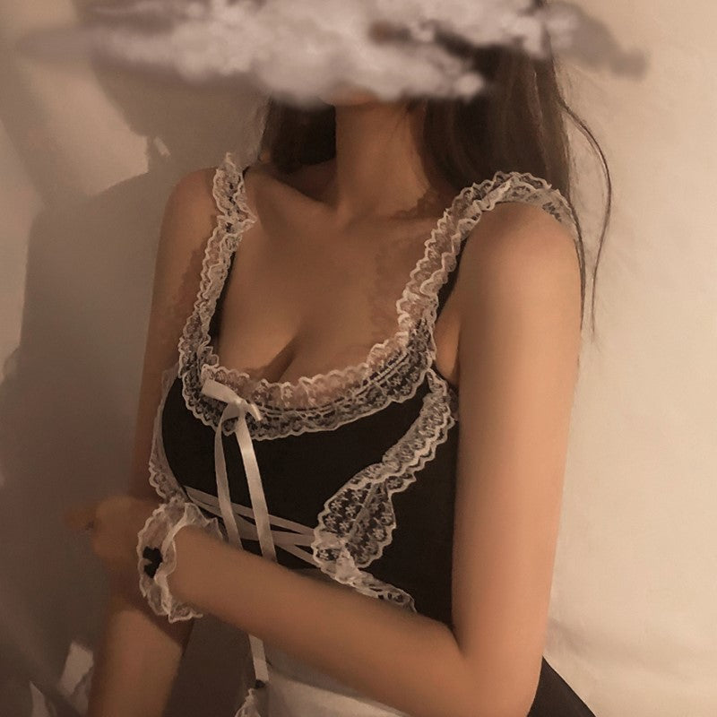 Maid Yarn Lace Lingerie Dress