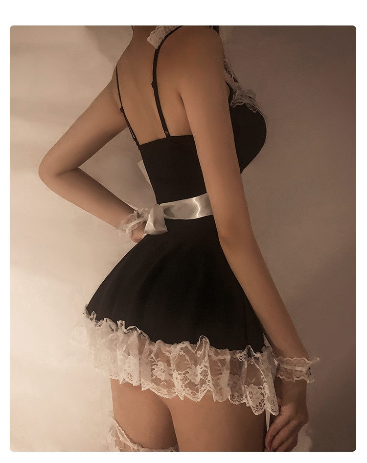 Maid Yarn Lace Lingerie Dress