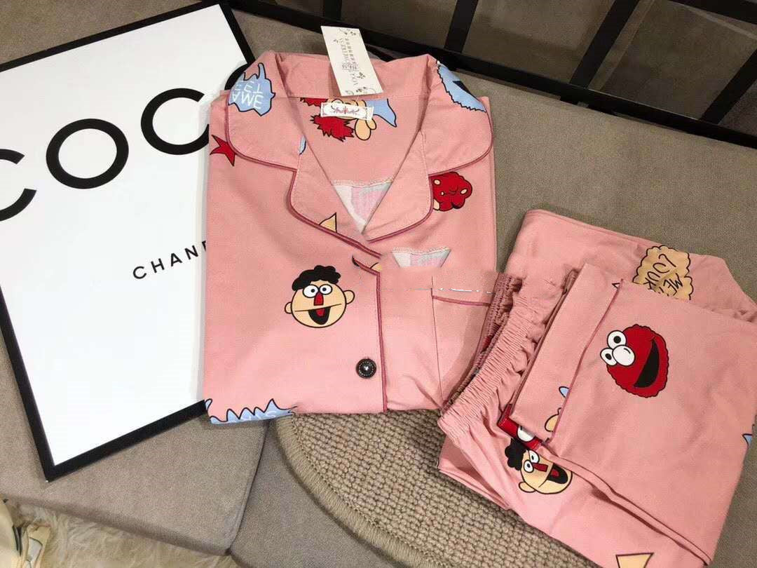 Short-Sleeved Trousers Cardigan Pajamas