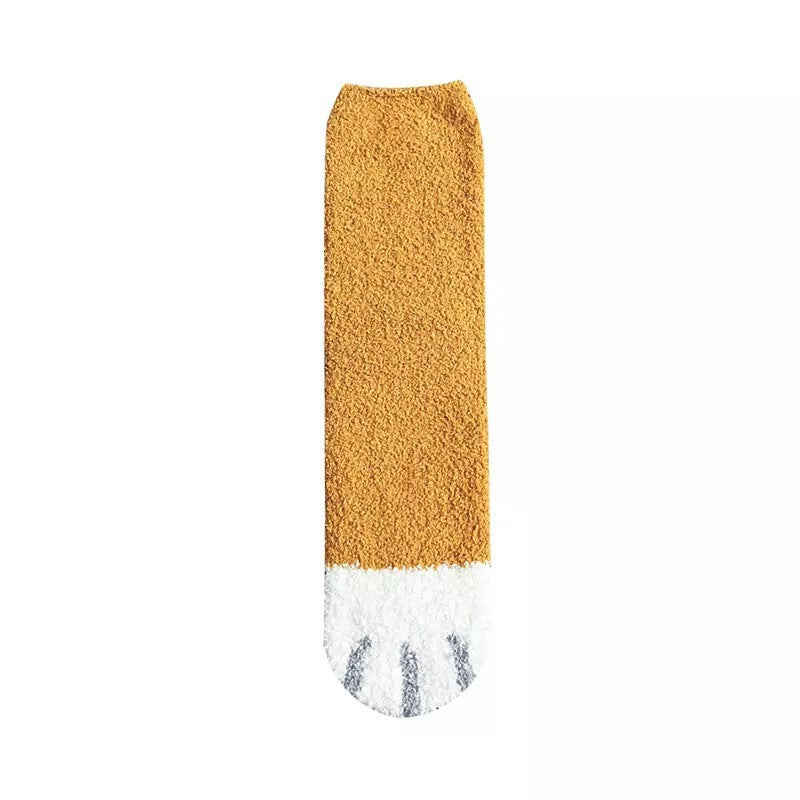 Coral Fleece Plus Velvet Floor Sleep Socks