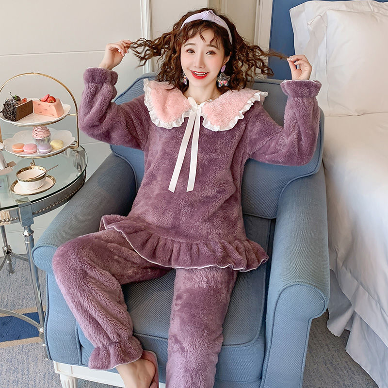 Fleece Thick Plush Pajamas