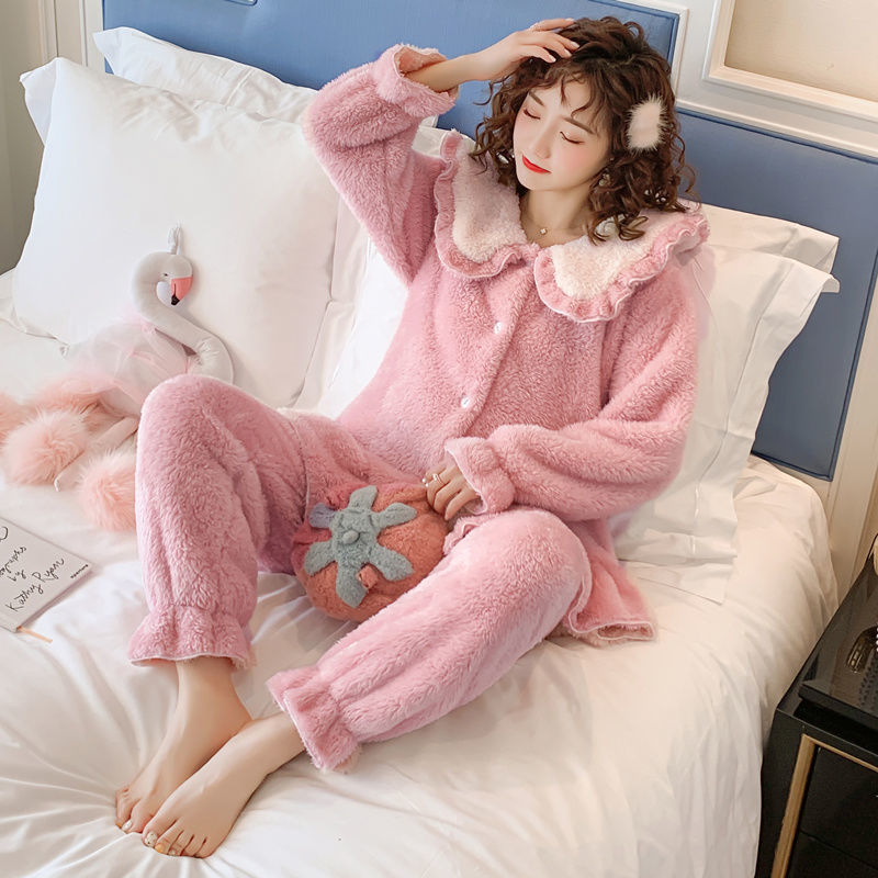 Fleece Thick Plush Pajamas