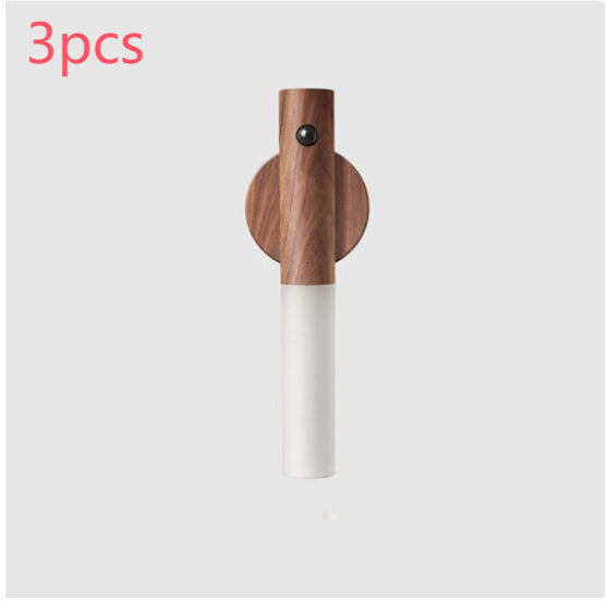 Wireless Auto LED USB Magnetic Wood Motion Sensor Light