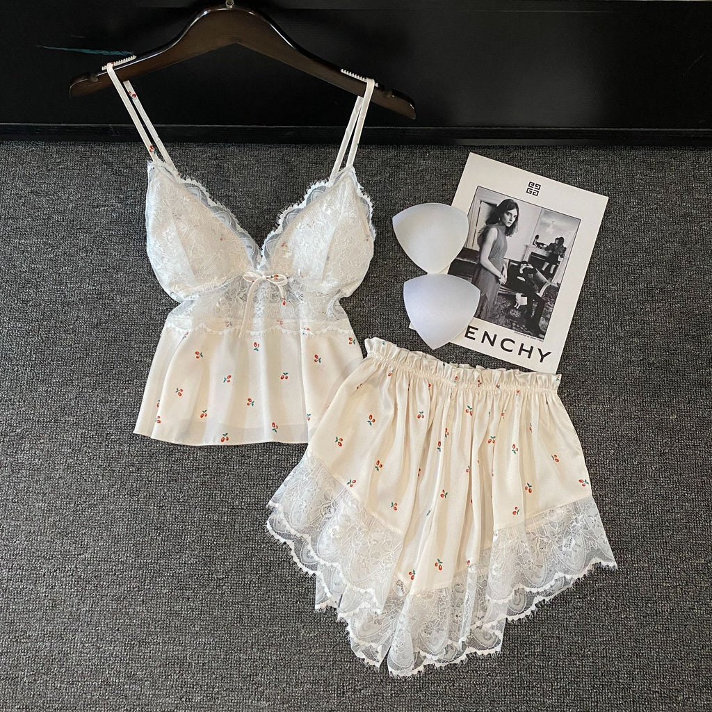 Girl Pure Desire Strap Shorts Home Clothes Set