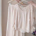 Light Pink Soft Cotton Double-Layer Pajama Set