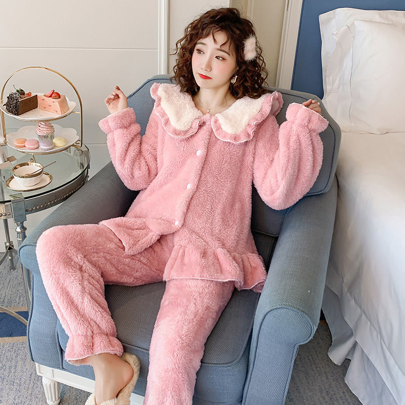 Fleece Thick Plush Pajamas