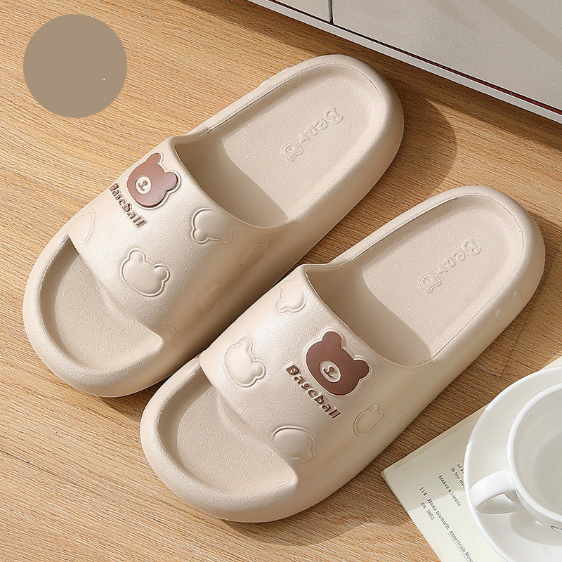 Thick-soled Non-slip Cute Cartoon Bear Shoes