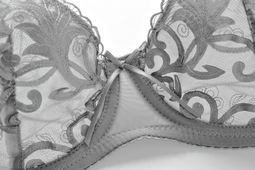Women's Embroidered Bra and Panties