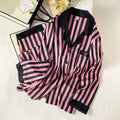 Super Soft Forged Four-sided Elastic Striped Home Wear