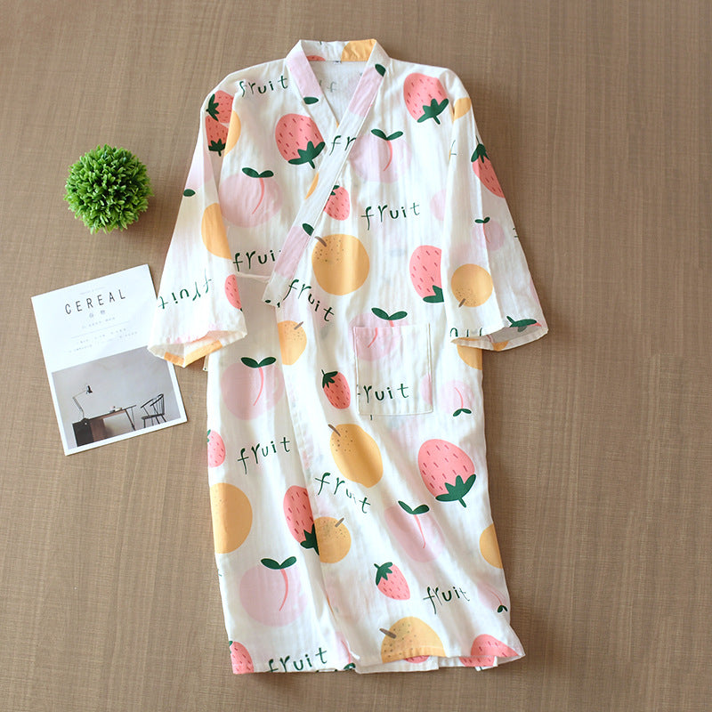 Women's Japanese Style Kimono Nightgown