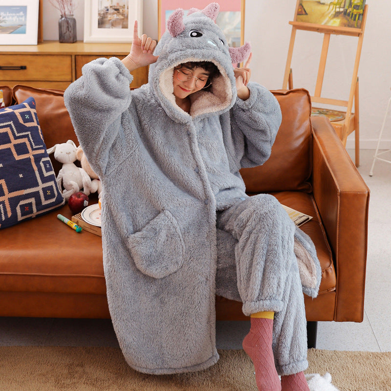 Women's Long Flannel Robe