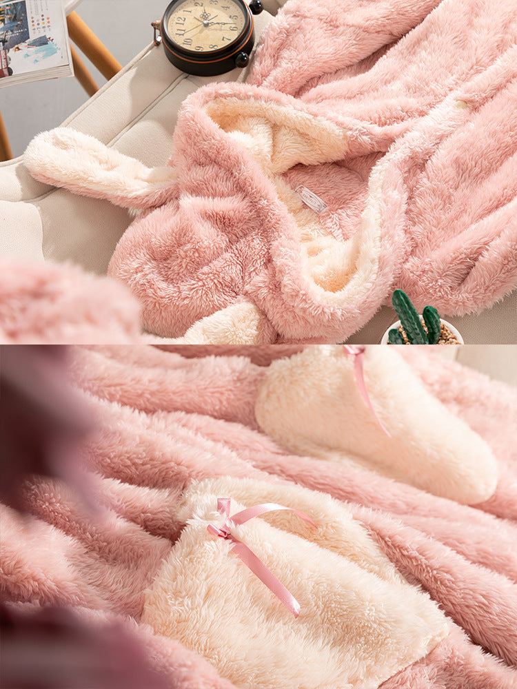 Women's Long Flannel Robe