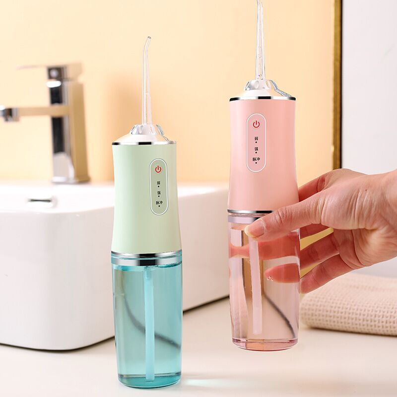Oral Irrigator 3 Modes USB Rechargeable Water Floss Portable Dental Water Flosser Jet 240ml Dental Teeth Cleaner