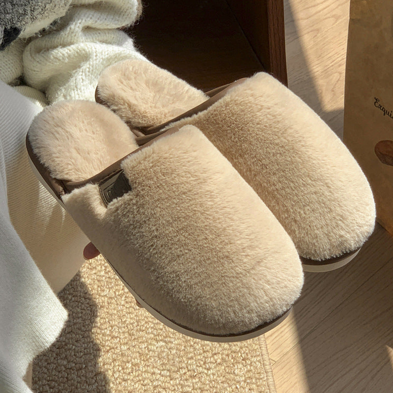 Plush Warm Non-slip Slippers