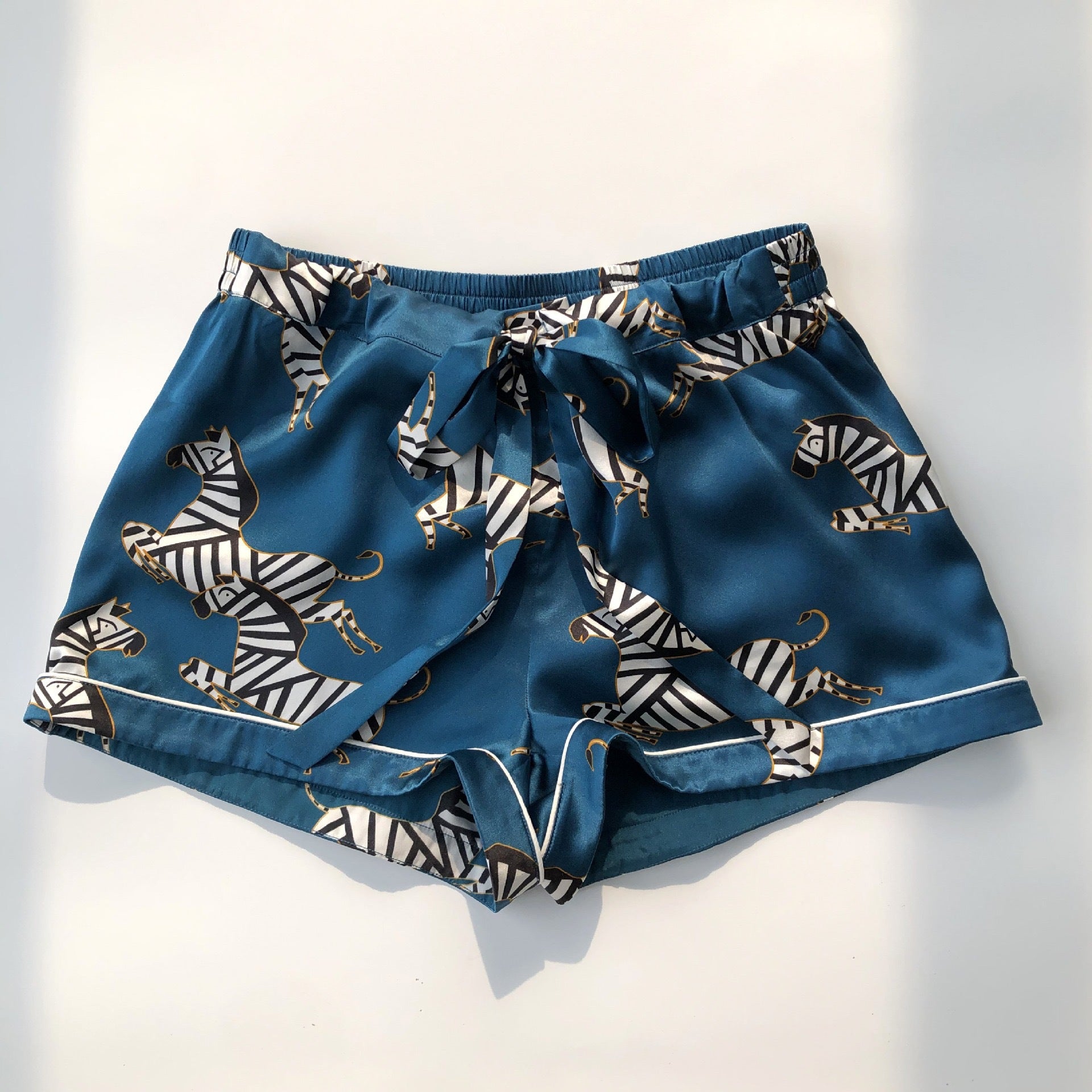 Zebra Print Mulberry Silk Luxury Pajama Set