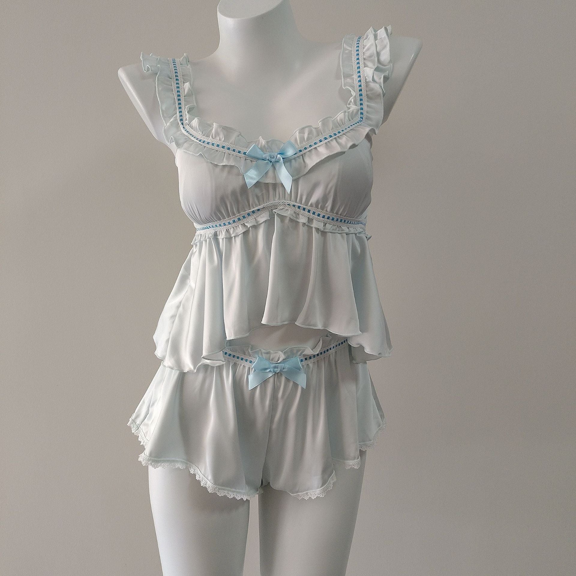 Silk Backless Camisole Nightgown