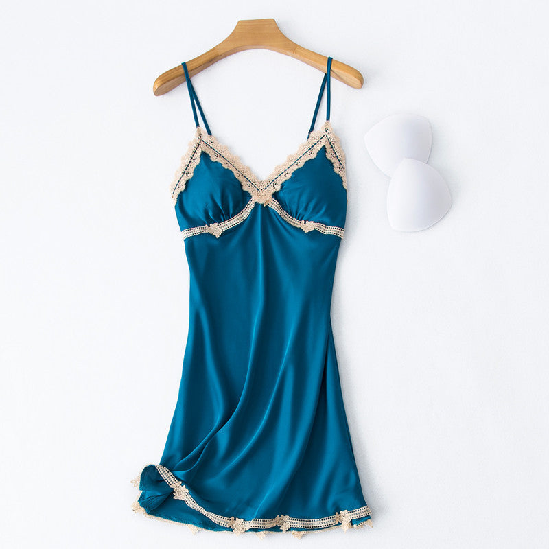 Satin Chiffon Silk Sling Sexy Thin Pajamas