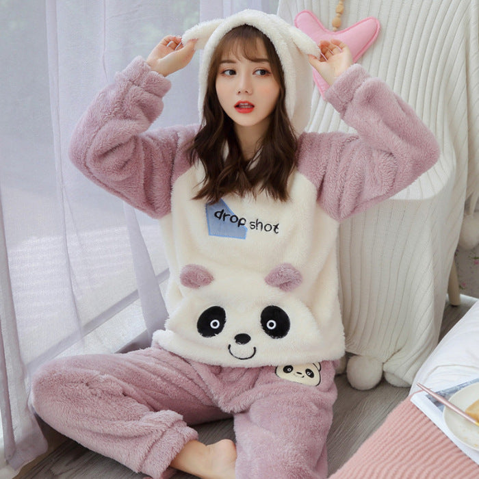 Thickened Hooded Warm Suit