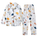 Women's Cat Print Loose Long-Sleeved Home Wear