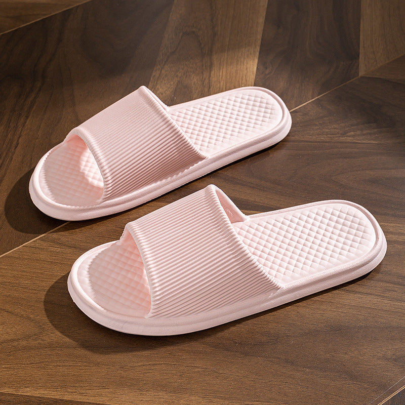 Rhombus Striped Non-slip Bathroom Slippers