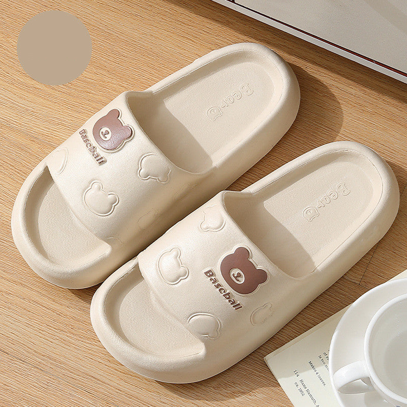 Thick-soled Non-slip Cute Cartoon Bear Shoes