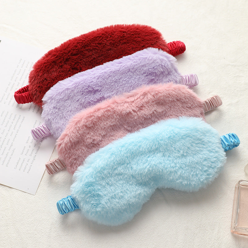Rabbit Fur Blackout Sleep Eye Mask