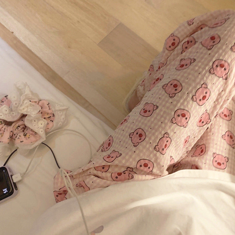 Cute Loose Printed Cartoon Pajama