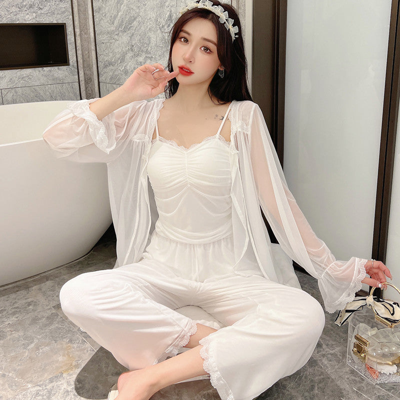 Palace Women's Pajamas Set With Chest Pad