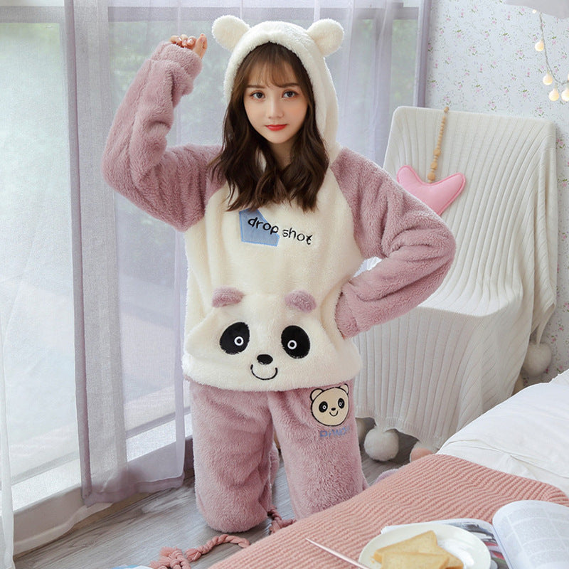 Thickened Hooded Warm Suit