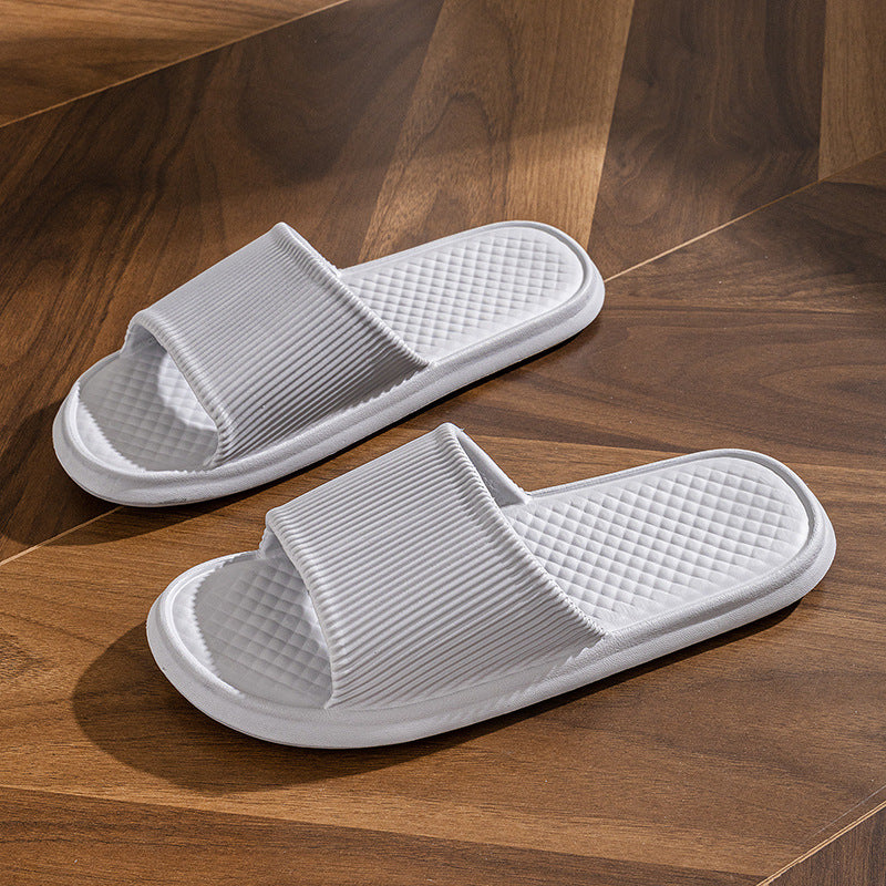 Rhombus Striped Non-slip Bathroom Slippers