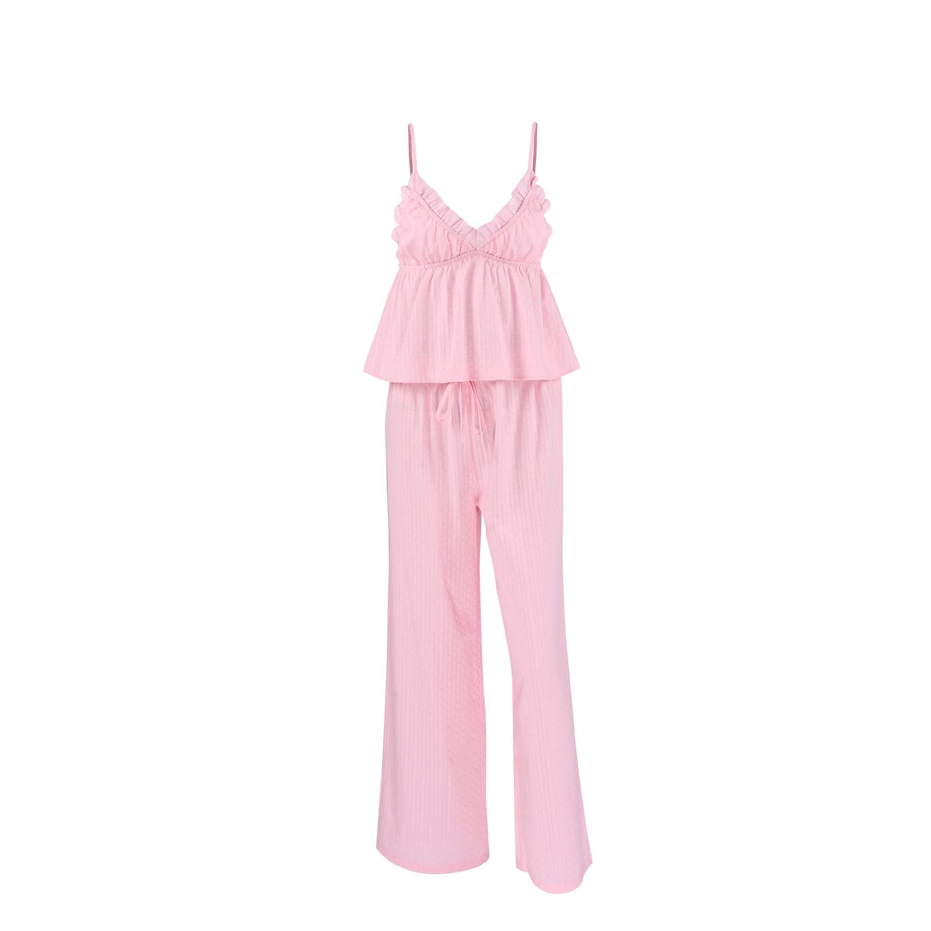Jacquard Camisole And Pants Two-Piece Pajama Set