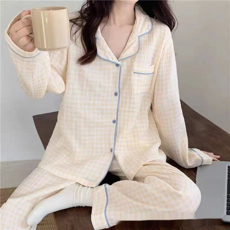 Graphic Long Sleeve Pajama Cardigan Lounge Set