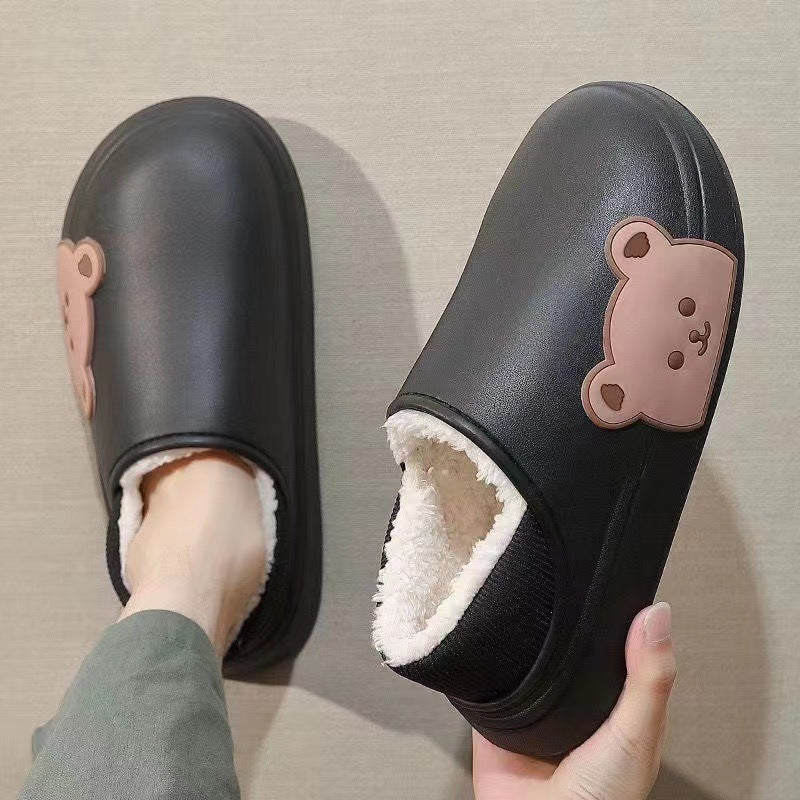 Fluffy Bear House Shoes For Women