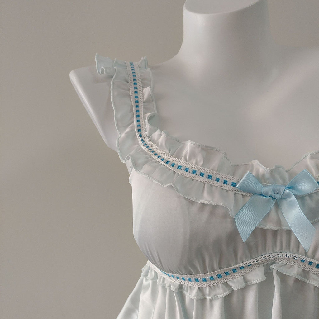 Silk Backless Camisole Nightgown