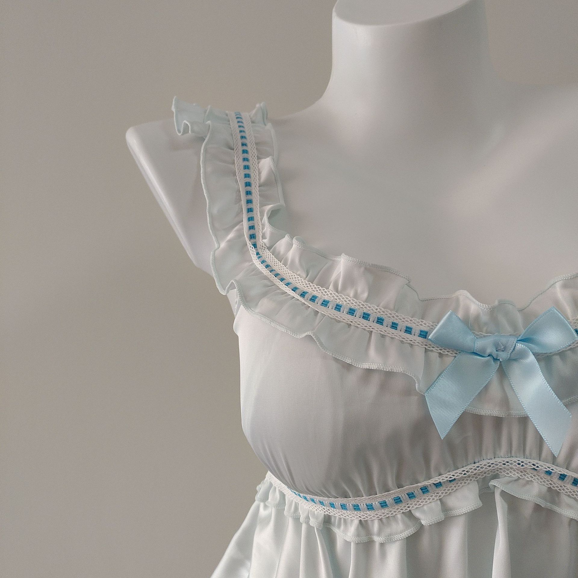 Silk Backless Camisole Nightgown