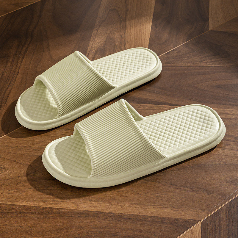 Rhombus Striped Non-slip Bathroom Slippers