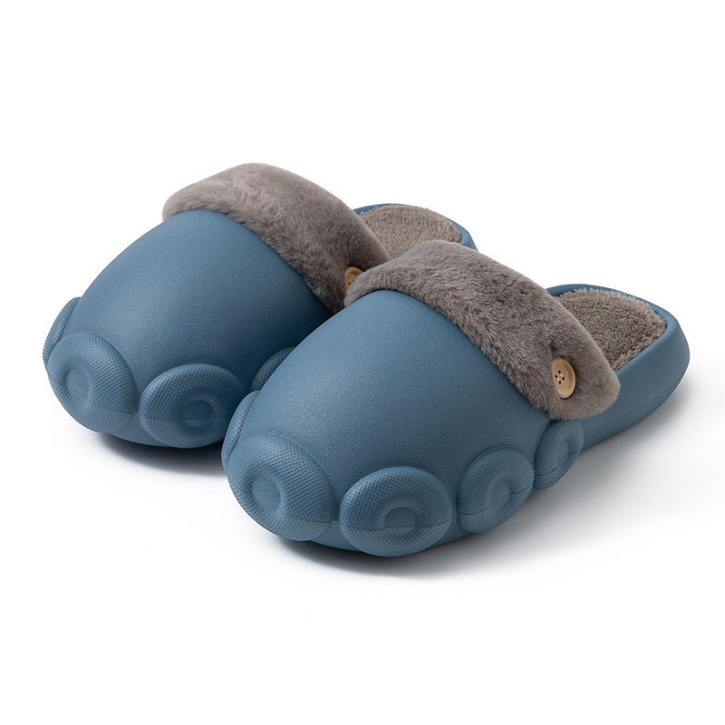 Fluffy Bear Detachable Washable House Slippers